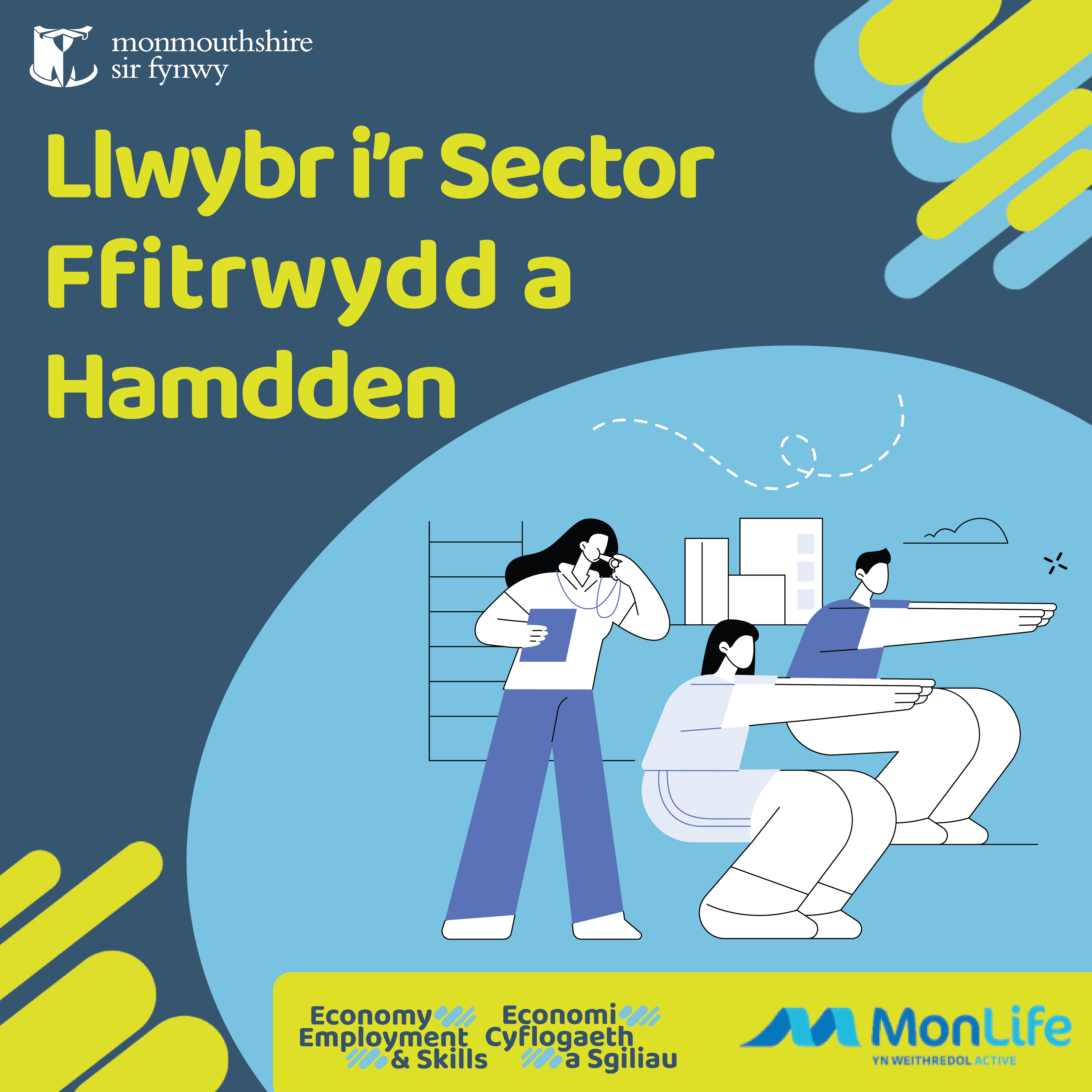 llwybr i'r sector fiitrwydd a hamdden